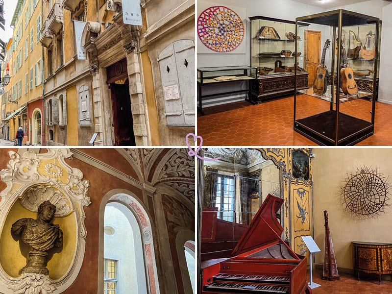 Ontdek het Palais Lascaris in Nice, zijn barokke architectuur en zijn prestigieuze collectie muziekinstrumenten (recensie + foto's)