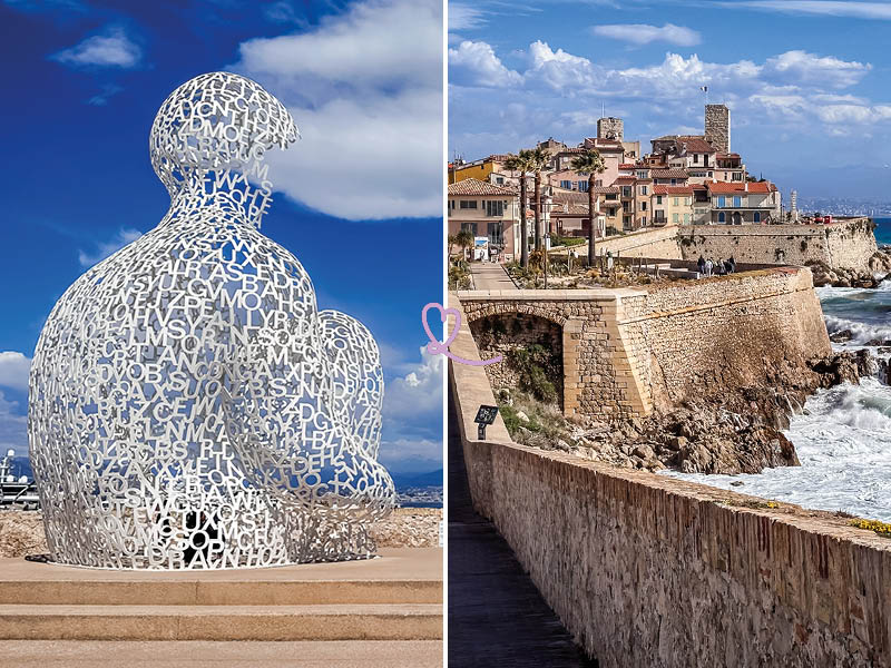 Discover the ramparts of Antibes and the Nomade sculpture at Port Vauban in this article!