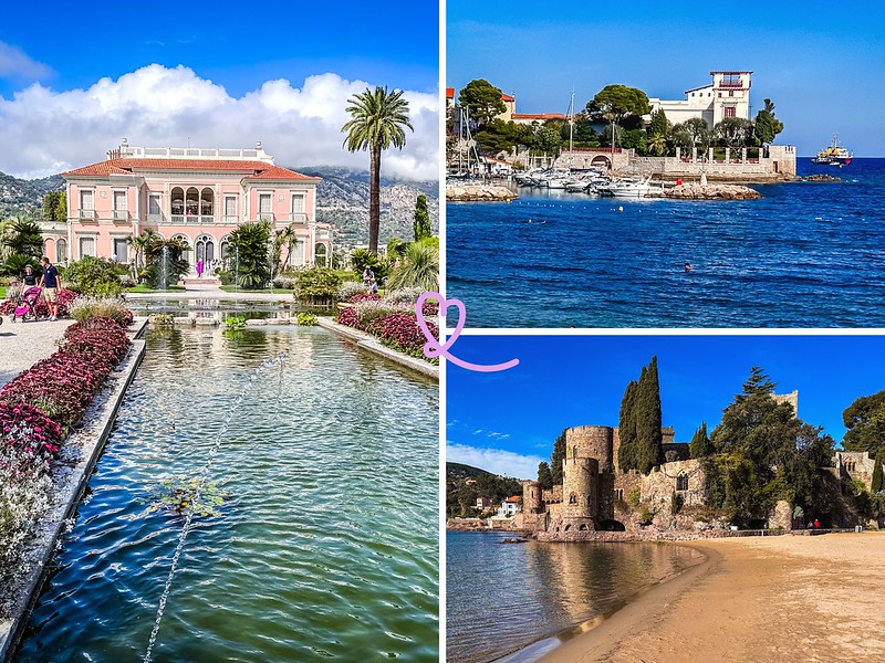 beste Villen an der Côte d'Azur mit befestigten Schlössern