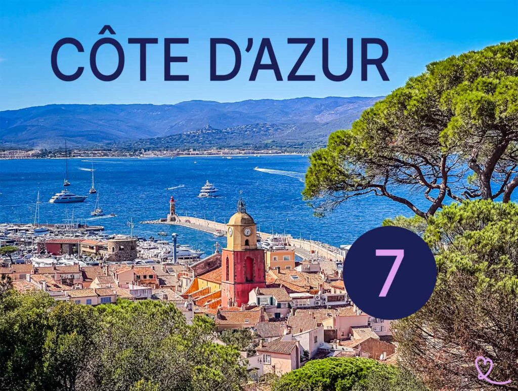 Azurblaue Küste Juli Meteotemperaturen