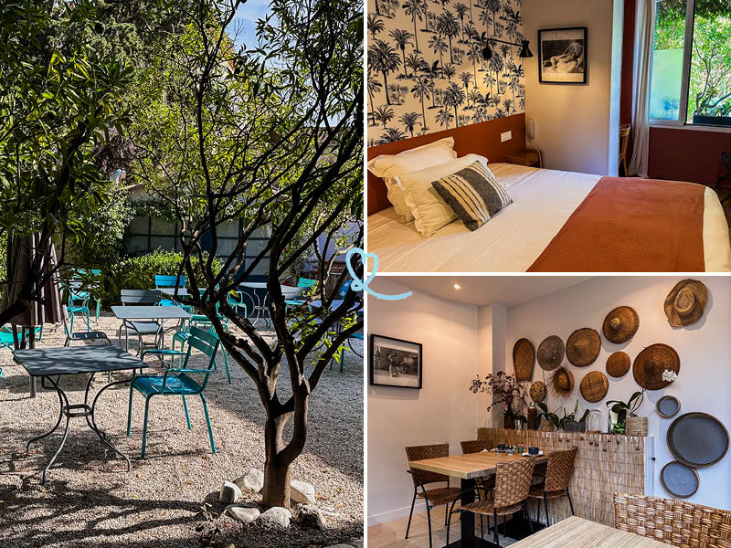 Verblijf in Hôtel Les Lauriers in het centrum van Saint-Tropez.