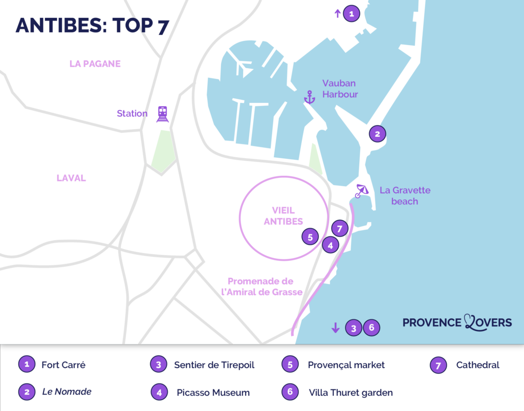 antibes attractions map