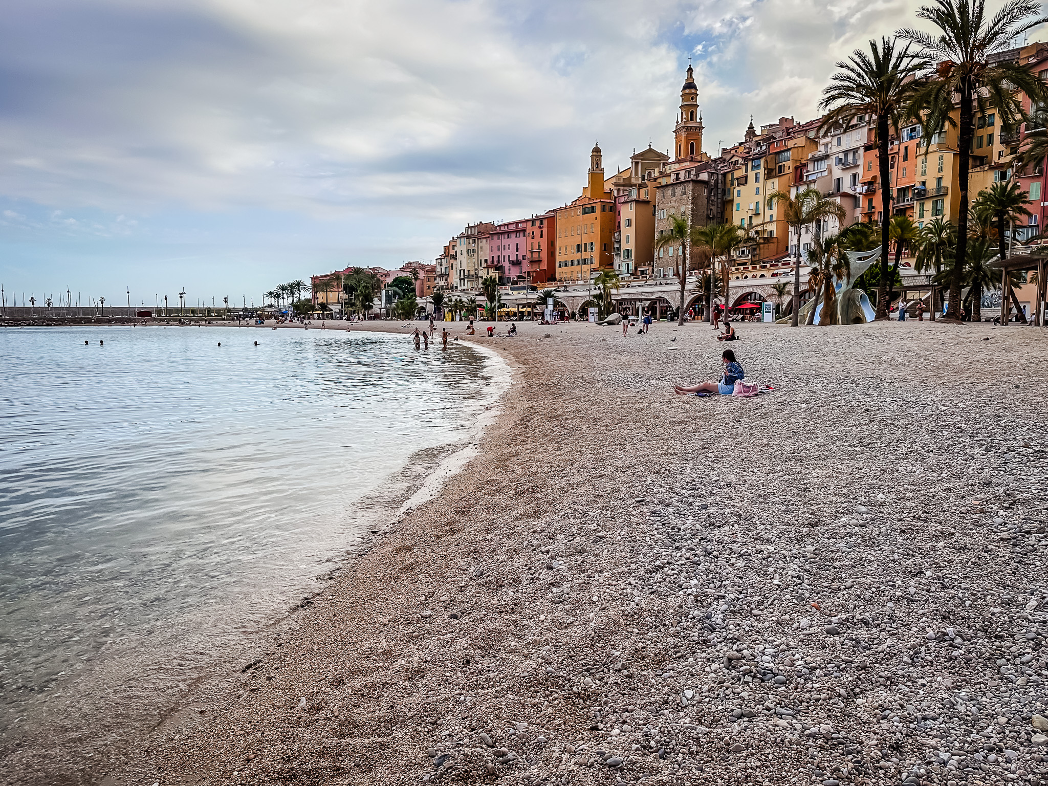 plage des sablettes beach menton