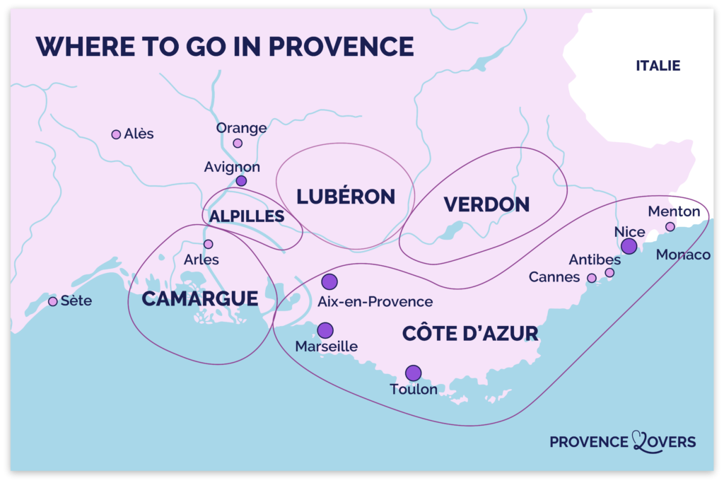 map provence best destinations where to go