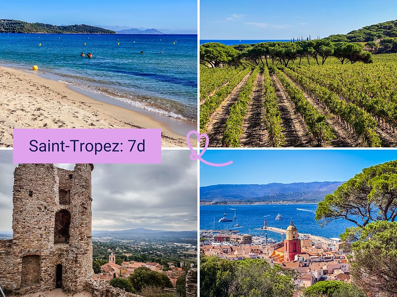 Eine Woche in Saint-Tropez: 7-tägige Reiseroute
